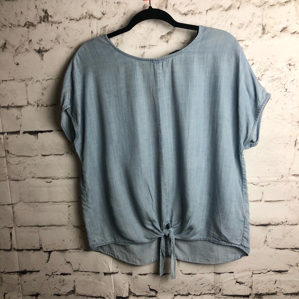 Velvet Heart Denim Chambray Top